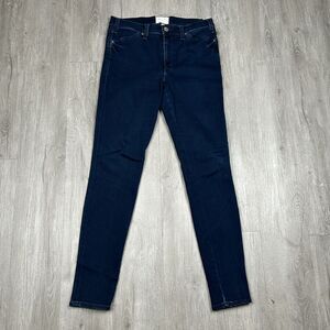 Anthropology McGuire Women Skinny High Rise Blue Jeans Stretch Sz 29 Made In USA